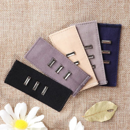 Pant Extender Belt with Hooks – Waist Band Button for Tight Trousers, Jeans, Skirts & Maternity Clothes, Unisex Garment Accessory