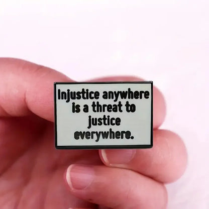 "I Survived Another Meeting" Enamel Pin – Funny English Letter Badge Lapel Pin
