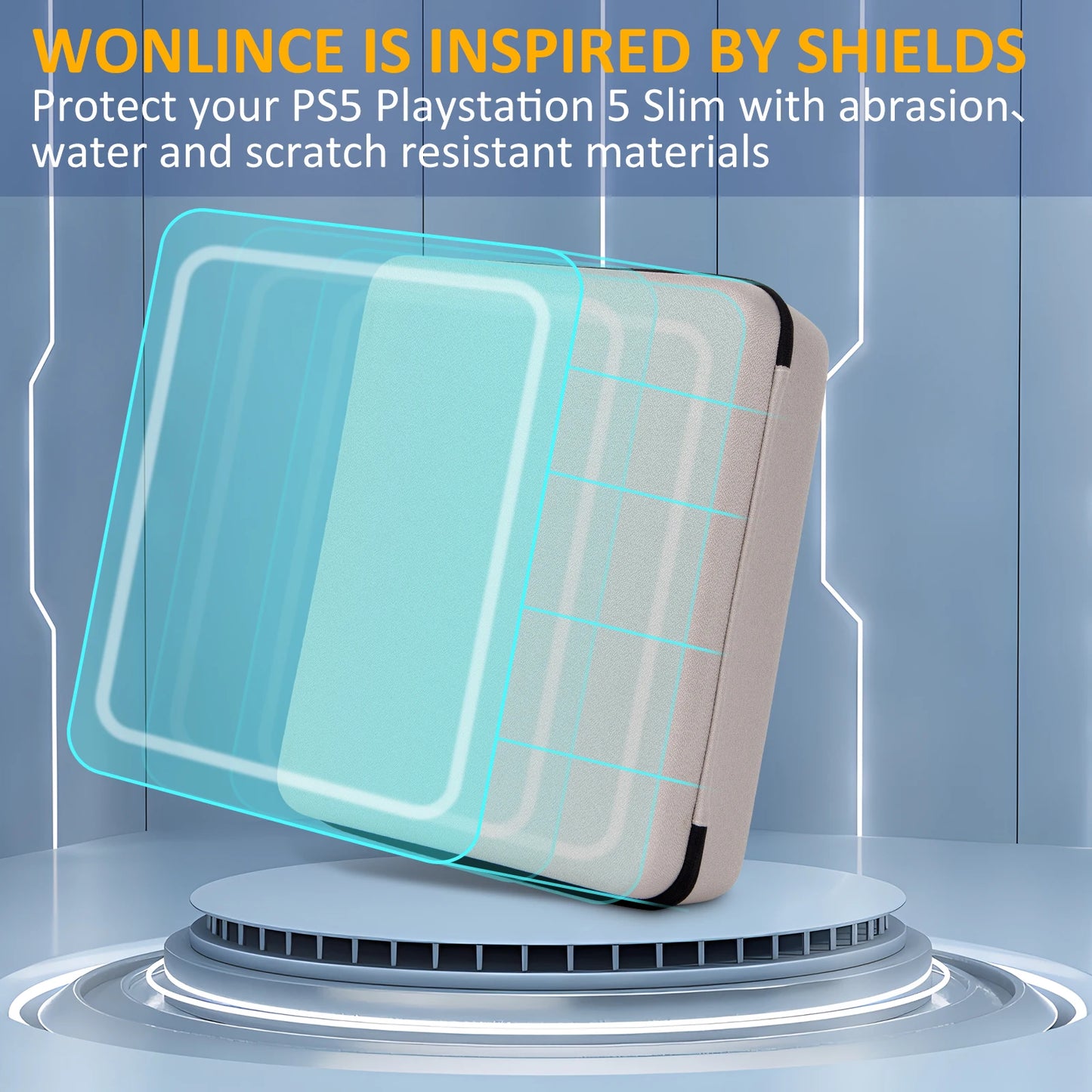 Large Carrying Case for PS5 Slim Digital Console – Protective Travel Storage Bag for Controller & Accessories