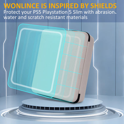 Large Carrying Case for PS5 Slim Digital Console – Protective Travel Storage Bag for Controller & Accessories