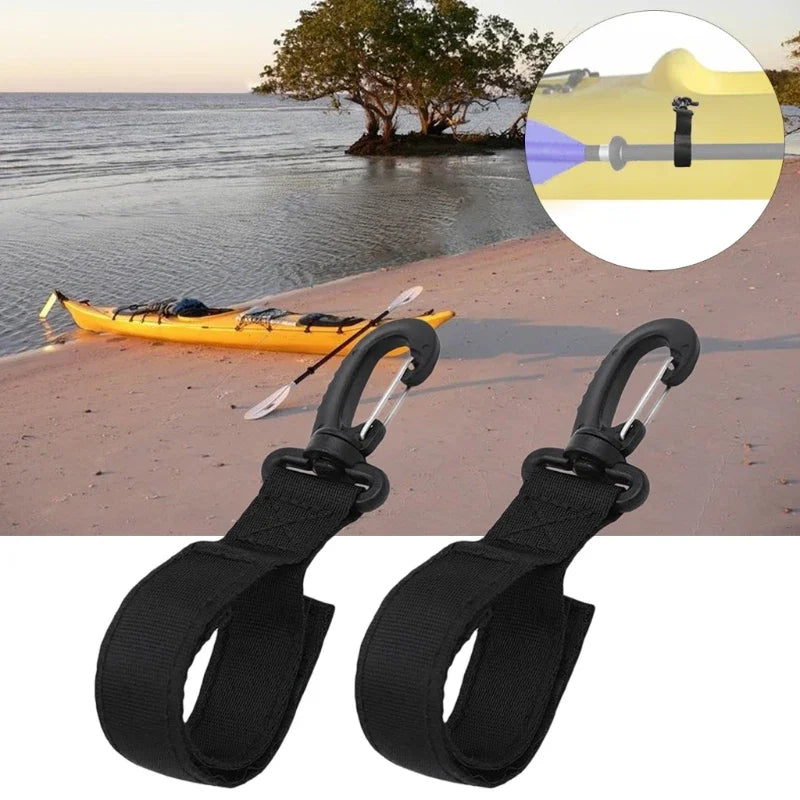 2-Pack Kayak Paddle Holder Webbing Clips – SUP Board & Inflatable Boat Accessories