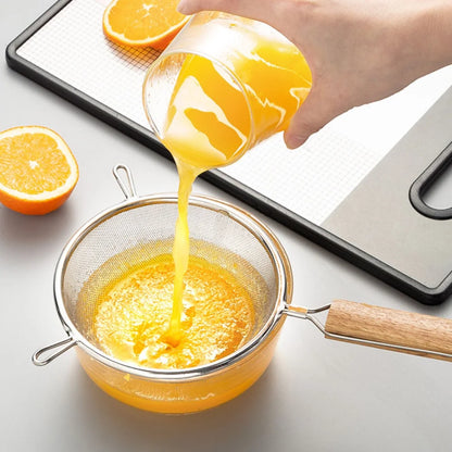 1–3pcs Stainless Steel Kitchen Flour & Juice Sieve – Handheld Mesh Strainer for Baking, Soy Milk & Oil