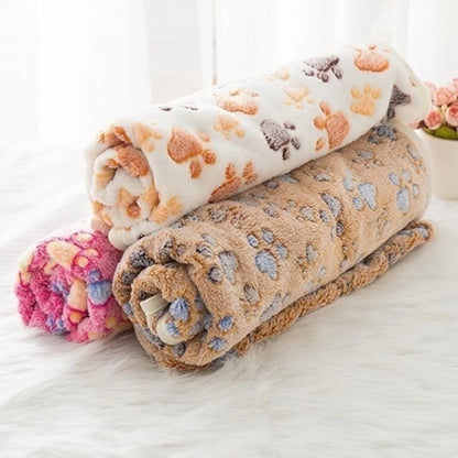 Soft and Fluffy Pet Blanket – High-Quality Cartoon Pattern Mat | Warm and Comfortable for Cats and Dogs