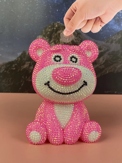 Hot Sale DIY Anime Piggy Bank – Cartoon Melody & Hello Kitty Diamond Stick Figurine Model Gift Statue Doll