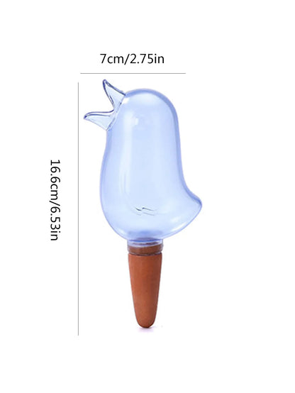 High-Quality Automatic Flower Waterer - Self-Watering Bird-Shaped Hand-Blown Plastic Watering Balloon