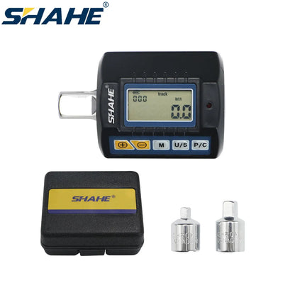 SHAHE Digital Torque Adapter 1/2" Drive with 3/8" & 1/4" Adapters - Electronic Torque Wrench for Car & Bike Repair