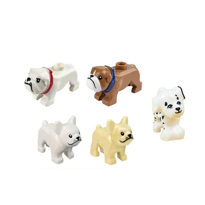 MOC Animal Scene Building Blocks – Zoo & Wildlife DIY Toy Bricks with Ducks, Cats, Dogs, Penguins, Eagles, Wolves, Bears, Deer, Sharks, Snakes, Mice, Sheep (K055)