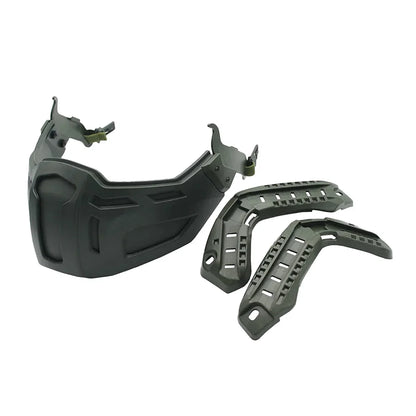 Tactical FAST Helmet Half Face Mask with Flip Goggles – Airsoft, Paintball, and Hunting Gear Accessories