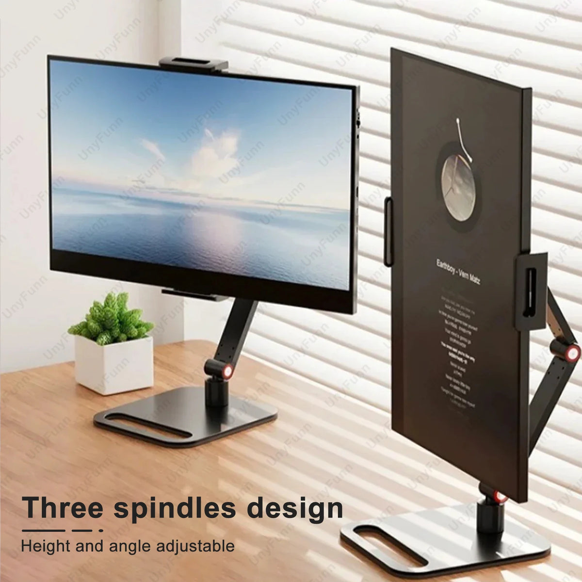 Portable Adjustable Monitor Clamp Stand – Expandable Laptop & Gaming S ...