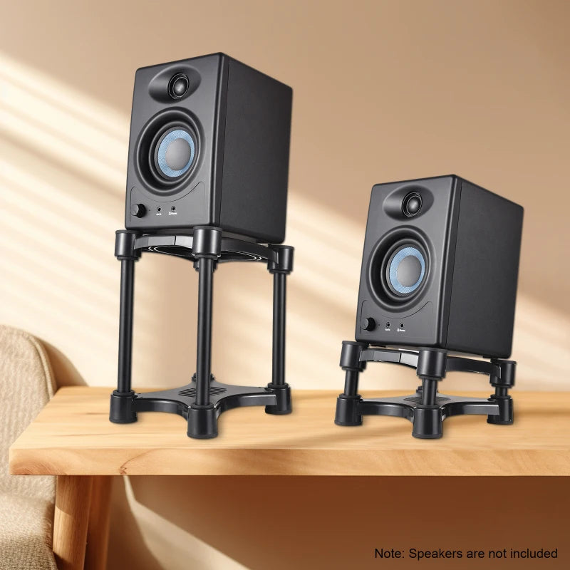 Desktop Speaker Stands – Removable Shock Absorber Monitor Audio Bracke ...