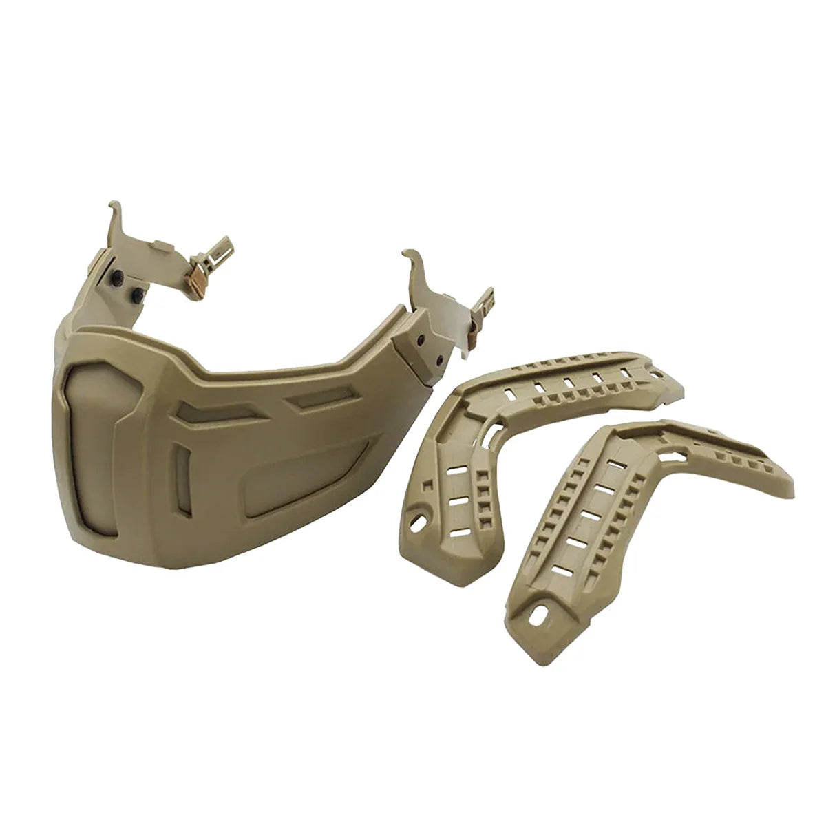 Tactical FAST Helmet Half Face Mask with Flip Goggles – Airsoft, Paintball, and Hunting Gear Accessories