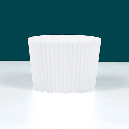 Silicone Coffee Cup Cover & Sleeve — Anti-Scalding, Anti-Slip Universal Tapered Thread Mug Protector for Ceramic & Glass Cups