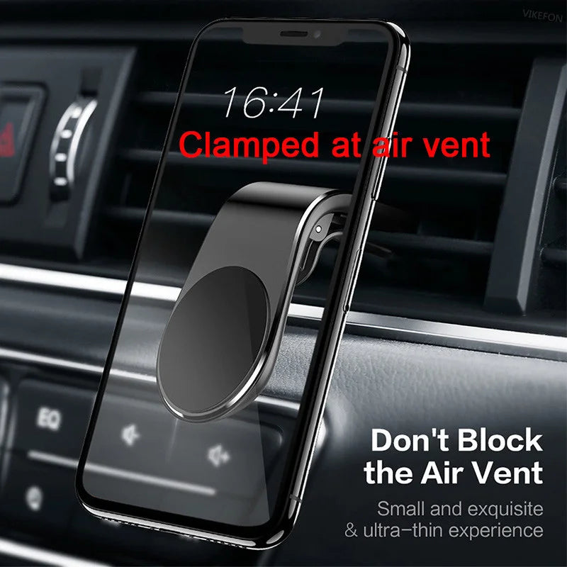 Magnetic Car Phone Holder – Air Vent Clip Mount for Mobile, GPS Support for iPhone, Xiaomi, Samsung, LG