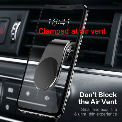 Magnetic Car Phone Holder – Air Vent Clip Mount for Mobile, GPS Support for iPhone, Xiaomi, Samsung, LG