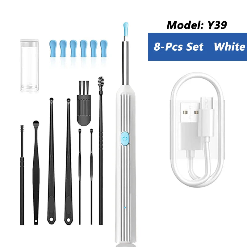 Visual Ear Wax Cleaner with Camera – Safe Luminous Otoscope Endoscope for Ear Cleaning & Ear Care