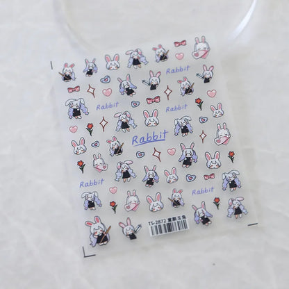 Cute Snoopy 5D Nail Stickers – Cartoon Anime Nail Art Decoration