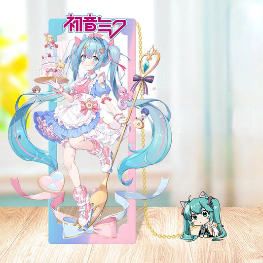 Hatsune Miku Metal Bookmarks – Perfect Gift for Anime Fans, Two-Dimensional Anime Figure Stationery