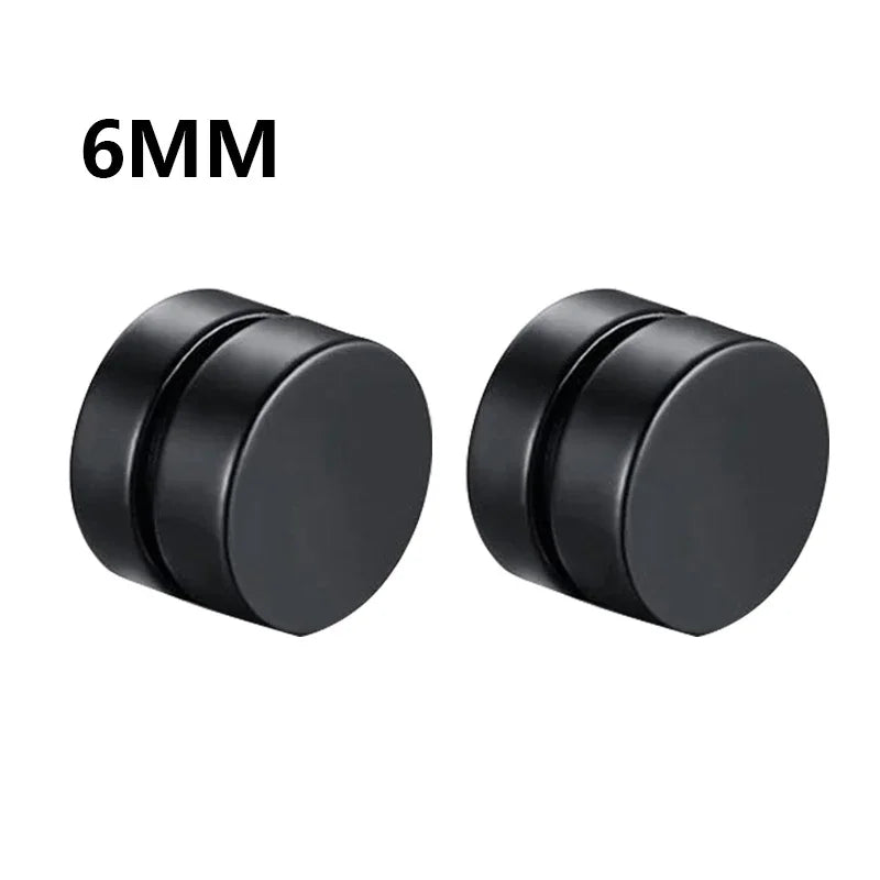 Fashion Magnetic Clip Ear Studs - Non-Piercing Fake Earrings for Men & Women, Jewelry Gift
