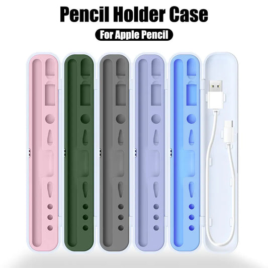 Apple Pencil 1st and 2nd Generation Protective Case Box – Stylus Pen Holder with Tips Box Accessories for iPad