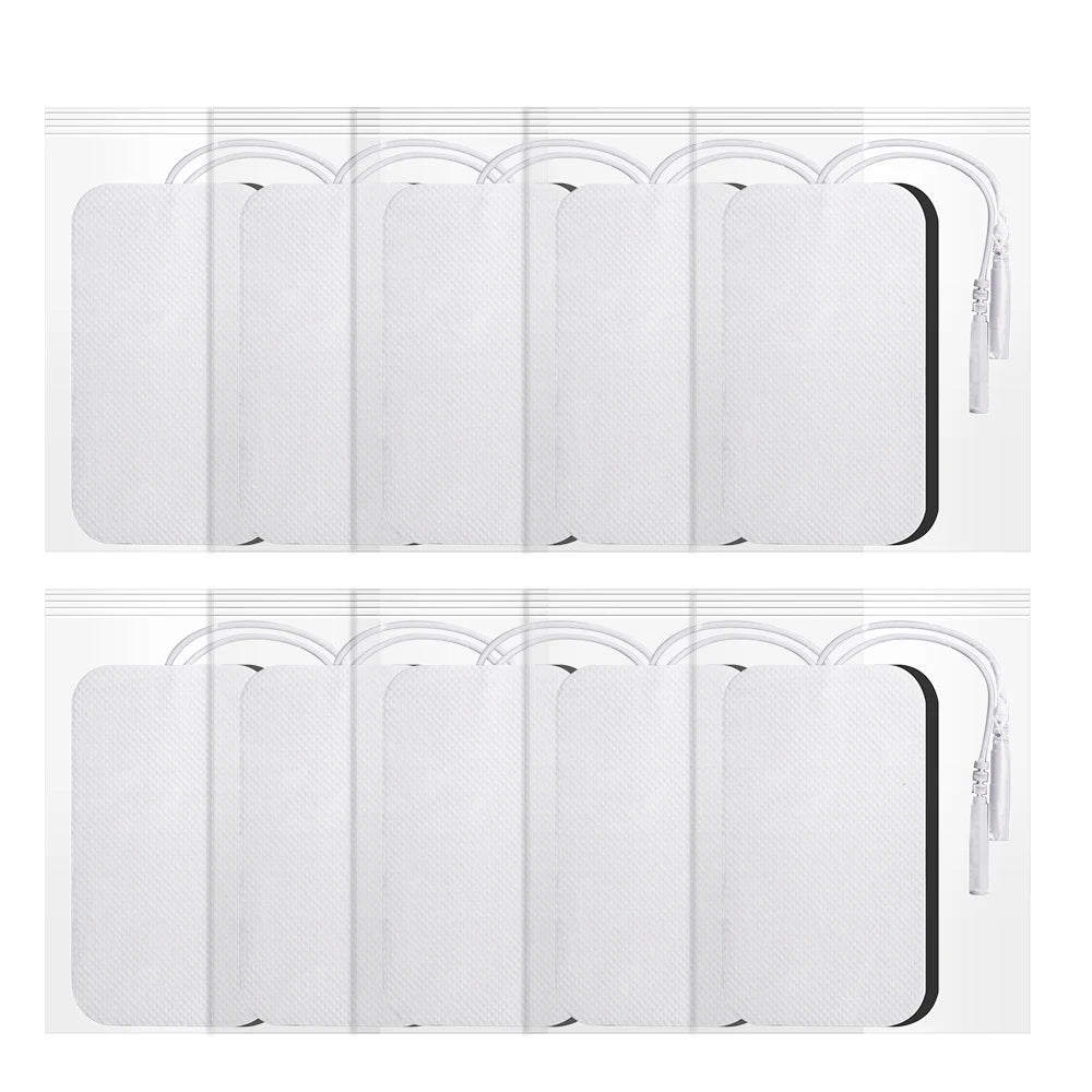 TENS EMS Electrode Pads: Gel Patch for Electrode Stickers - Physiotherapy Massager for Nerve & Muscle Stimulation