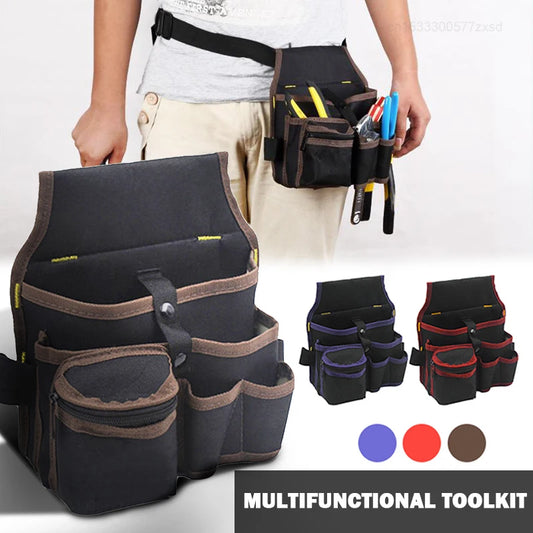 Multifunctional Tool Storage Bag: Electrician Toolkit Waist Pouch Organizer