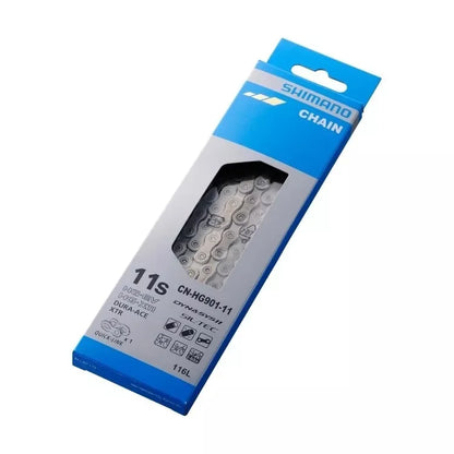 Shimano HG701/HG601/HG901 11-Speed Bike Chain – 116L MTB & Road Bicycle Chain with Missing Link for R7000/5800/M7000