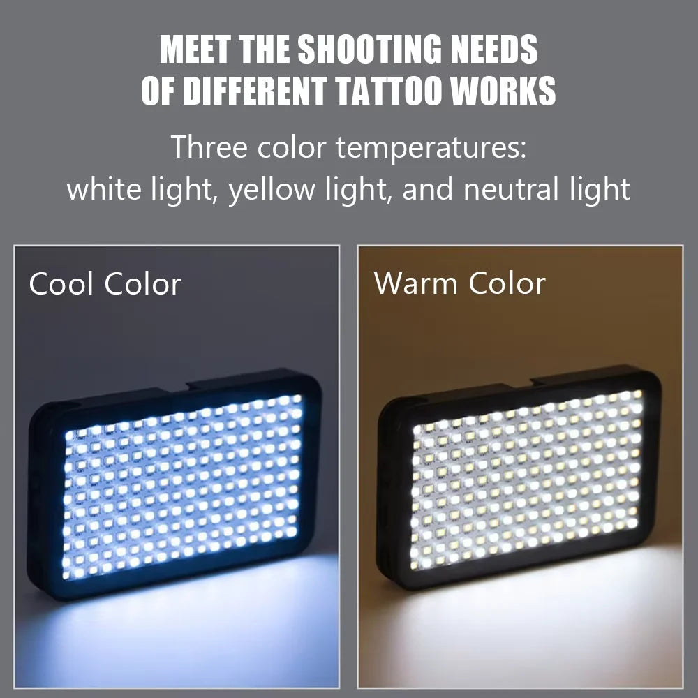 120 LED Tattoo Photography Fill Light with 52mm CPL Circular Polarizing Filter for Cellphones
