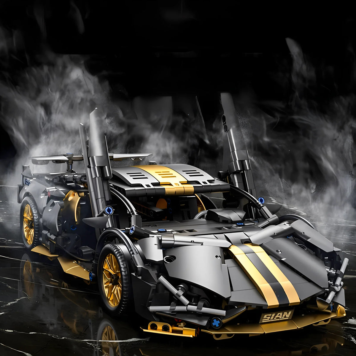1:14 Technical Racing Sport Car Model Building Blocks, DIY Supercar Br ...