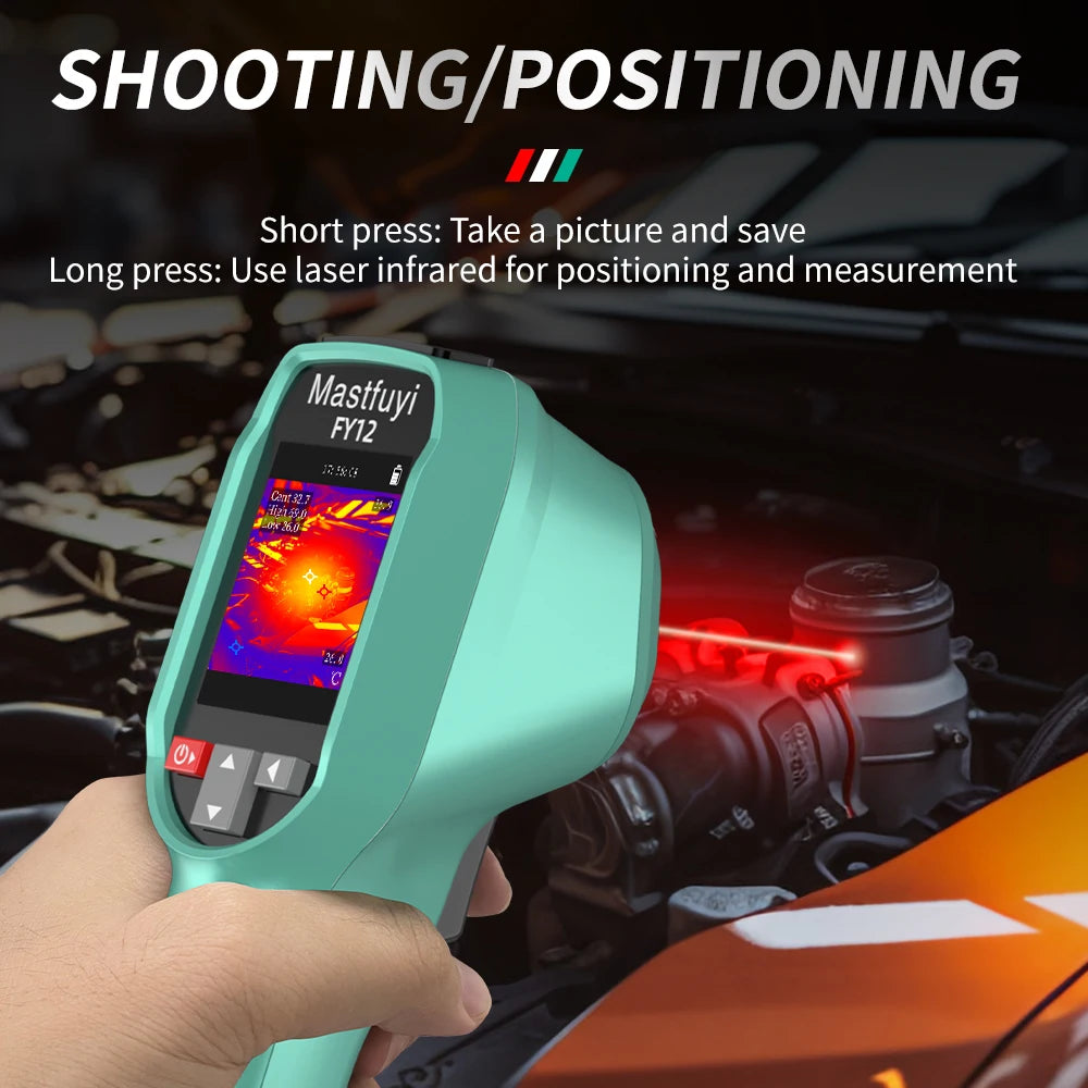 MASTFUYI Rechargeable Thermal Imaging Camera – Handheld Infrared Imager, -20℃ to 550℃, Waterproof, Dustproof & Drop Resistant