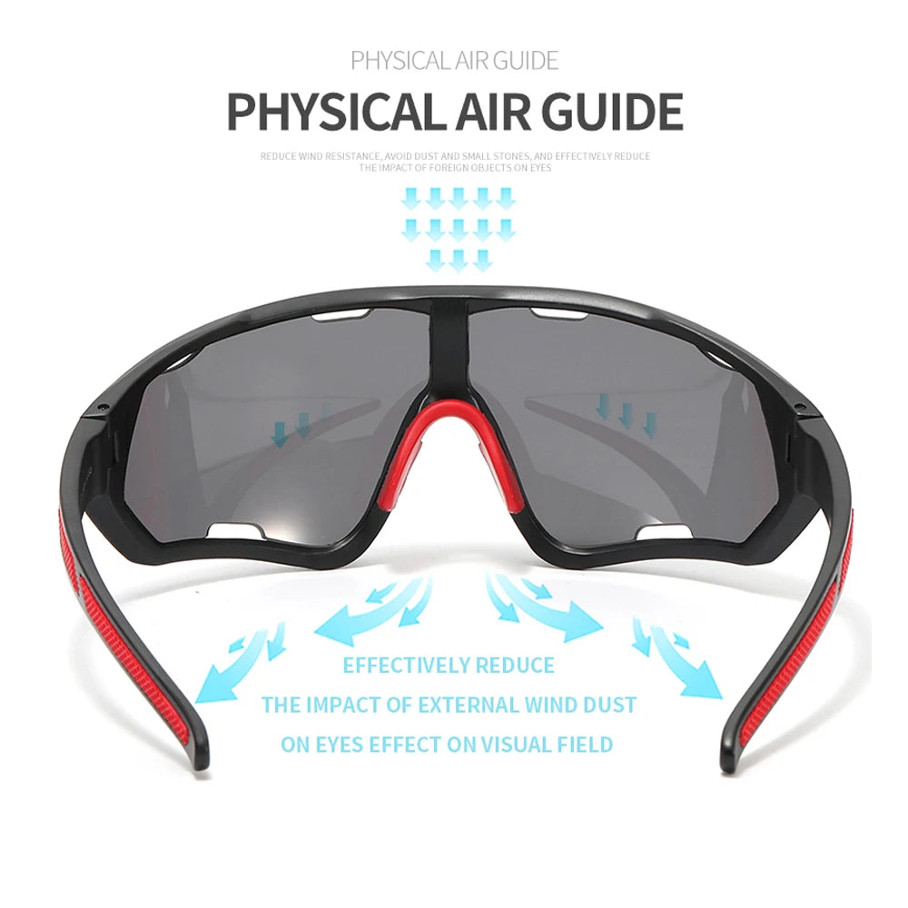 UV400 Cycling Sunglasses | Riding Glasses for Men & Women | Sports Eyewear for Bicycle Mountain Bike & Road Goggles