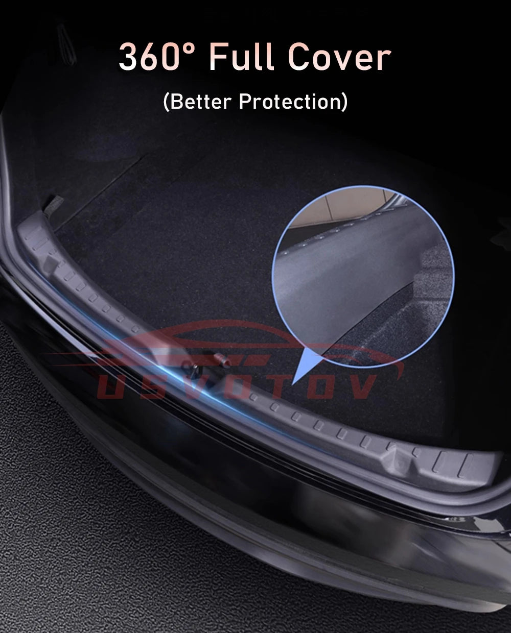 Tesla Model 3 Highland 2024-2025 Trunk Threshold Strip – TPE Mats Sill Guard Rear Cargo Anti-Scratch Protector Accessory