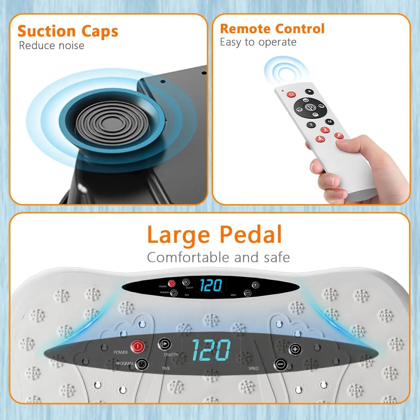 Vibration Plate Exercise Machine — Whole Body Fitness Platform for Lymphatic Drainage & Workout