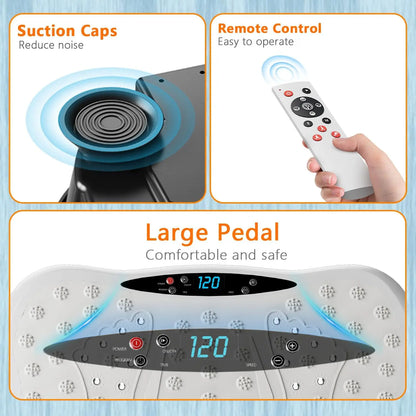 Vibration Plate Exercise Machine — Whole Body Fitness Platform for Lymphatic Drainage & Workout