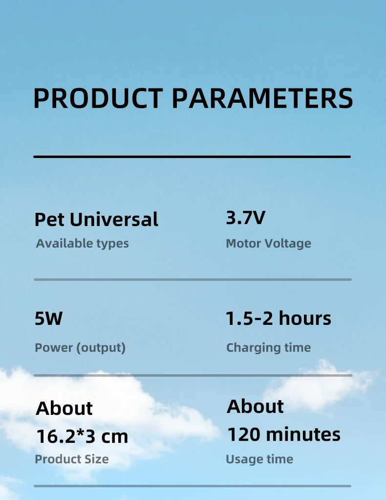 Type-C Dog Paw Trimmer - Waterproof Pet Hair Clippers with LED Light & Display, 18mm Wide Blade Grooming Tool