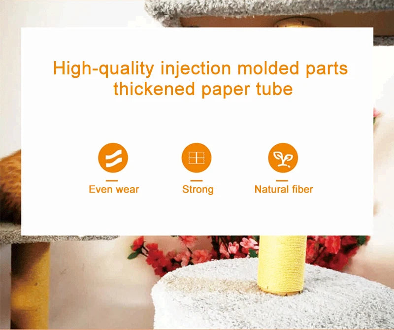 Cat Scratching Post Replacement – Sisal Rope DIY Cat Tree Tower Climbing Frame & Furniture Protector