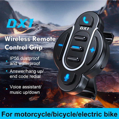 Universal Smart Bluetooth 5.4 Remote Control - Waterproof Wireless Media Controller for Motorcycle Helmet & Bike Handlebar