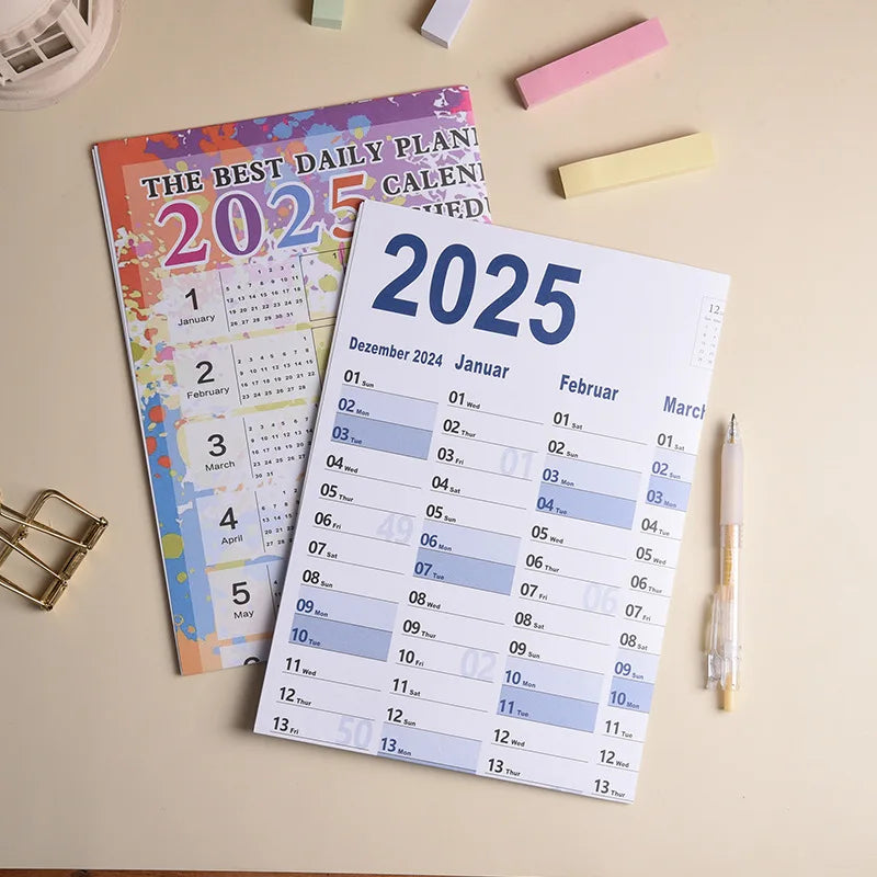 2024-2025 Kawaii Wall Calendar Planner – Large Schedule Organizer, To-Do List, Target Tracker, Office Supplies