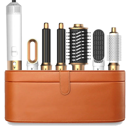 6-in-1 Hair Dryer Brush – Detachable Curler & Straightening Comb with Heat Control for Smooth Hair Styling