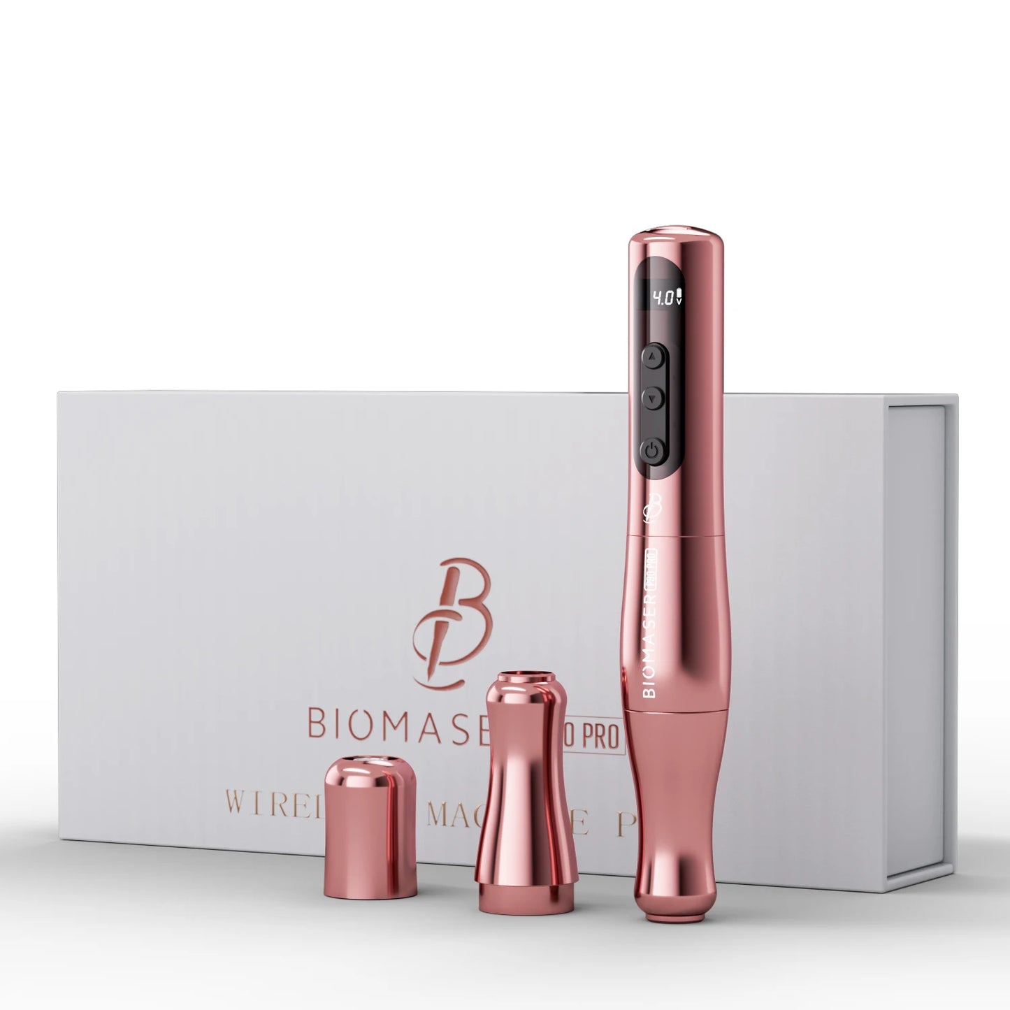 BIOMASER P90 Pro Wireless Rotary PMU Tattoo Machine – Rechargeable Permanent Makeup Gun for Microblading, Eyebrow, Lip & Eyeliner