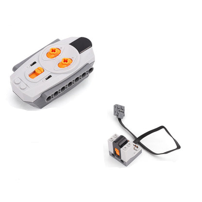 Electric Motor Set with Remote Control: Battery Box Switch & LED Light Power Function - Ideal for MOC Building Blocks Cars Toys