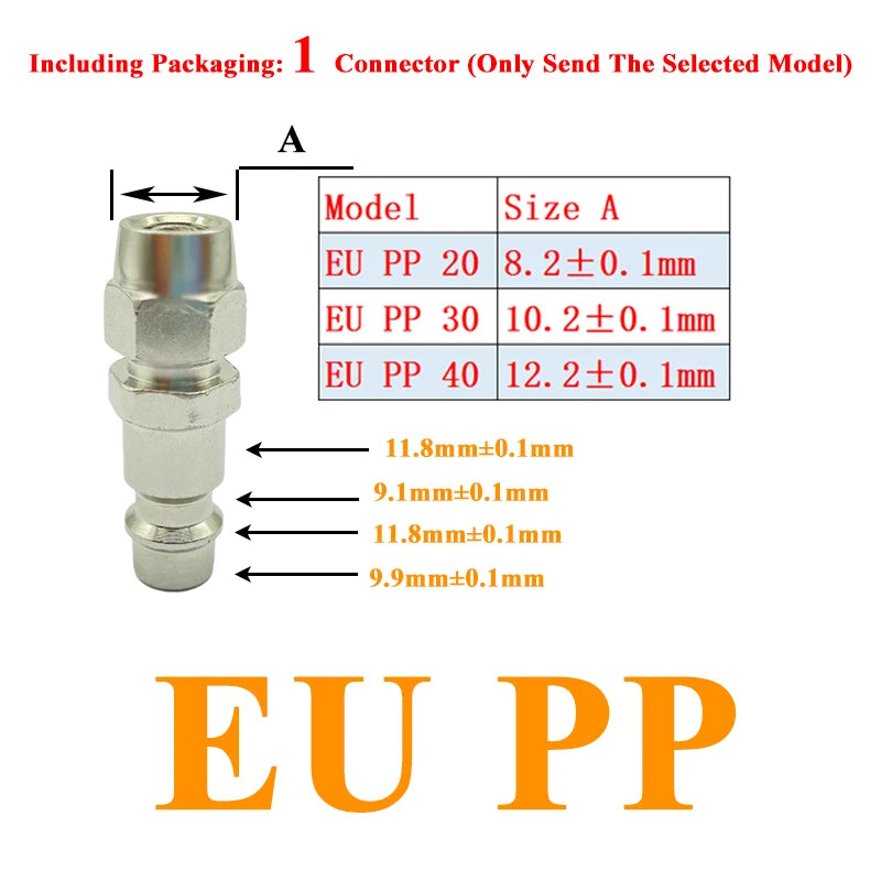 EU Air Hose Quick Release Coupling Fittings – European Standard Compressor Pneumatic Connector Accessories