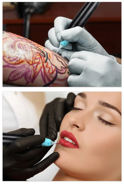 20pcs Gray Tattoo Cartridge Needles – Disposable Sterile Membrane System for Permanent Makeup Machines & Grips