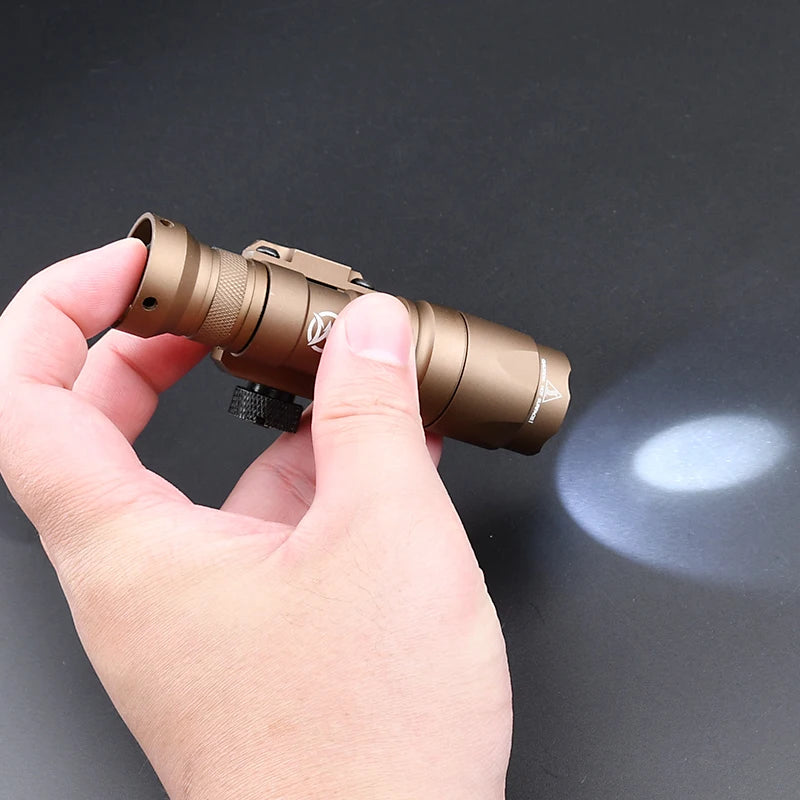 WADSN Surefire M300A Tactical Flashlight - Mini Weapon Scout LED Light, 20MM Rail Mount, Momentary & Constant-On Mode