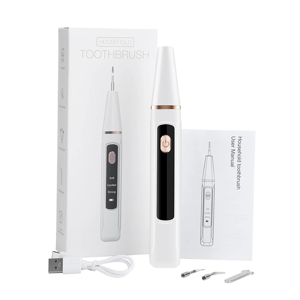 Ultrasonic Dental Plaque & Calculus Remover – Teeth Tartar Eliminator, Stains Cleaner, Electric Tooth Stone Scaler