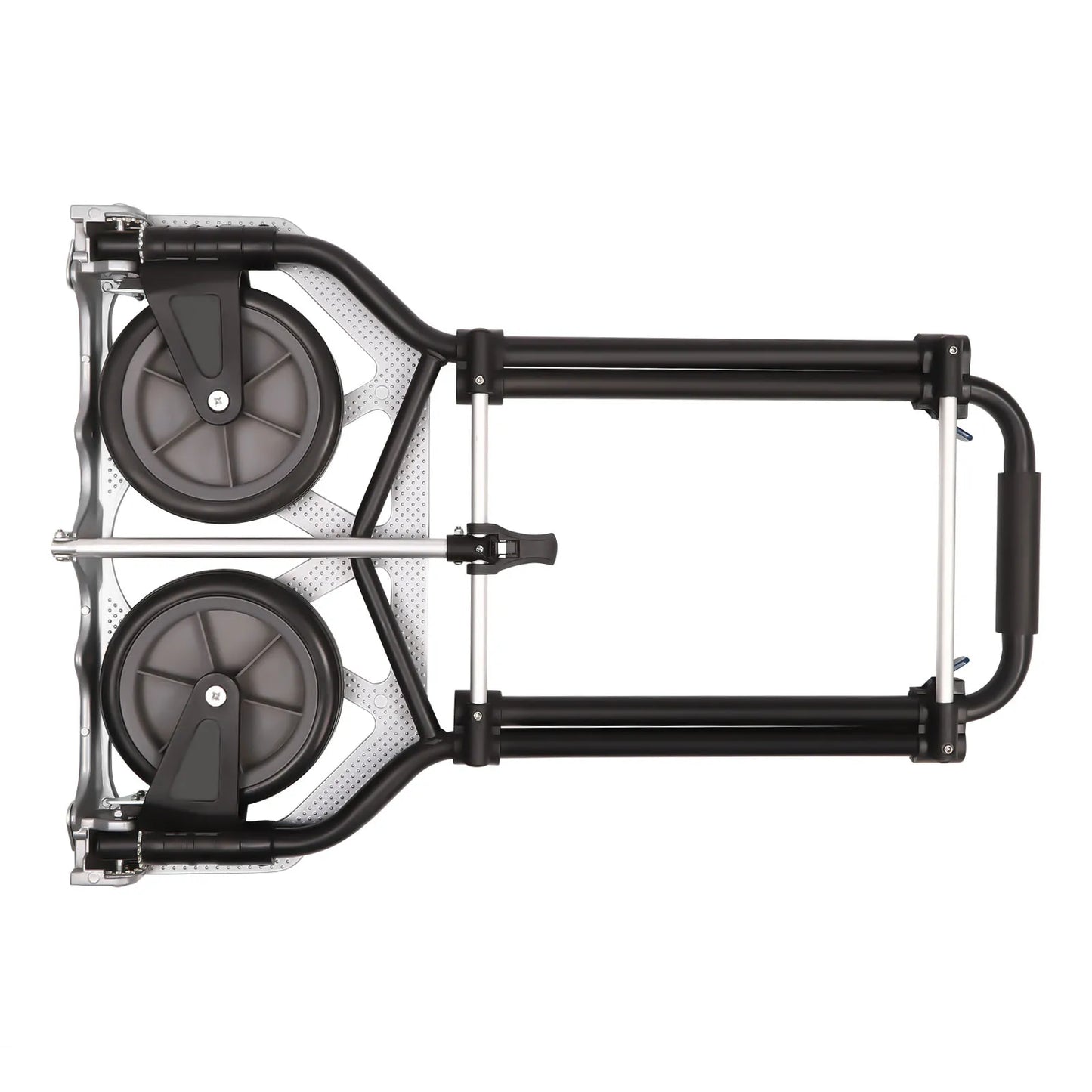 Folding Hand Truck & Dolly — Adjustable Height Aluminum Portable Cart with Anti-Slip Wheels, 264lb Capacity