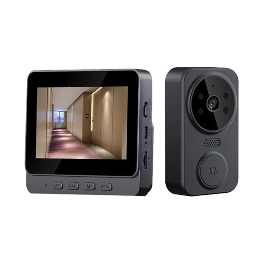 4.3" IPS Wireless Video Doorbell — 2.4G Smart Intercom with HD Screen, Two-Way Communication, and Video Monitoring