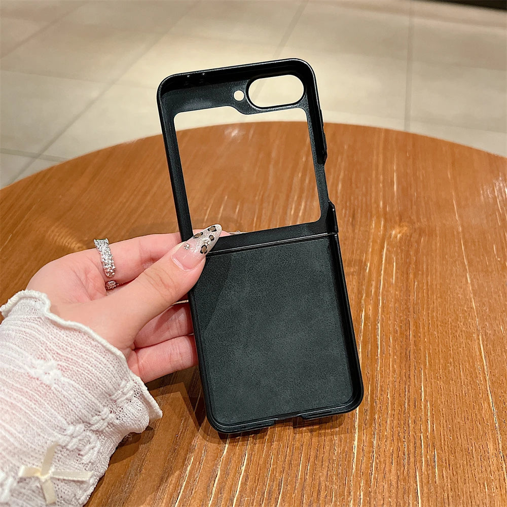 MagSafe Matte PU Leather Case for Samsung Galaxy Z Flip 6/5/4/3 & Z Fold 6/5/4/3 – Magnetic Luxury Flip Cover Skin Feel