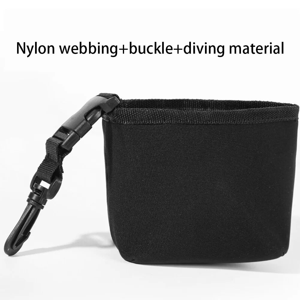 Portable Golf Cleaning Bag with Detachable Clip – Waterproof Liner, Cleans Club Grooves, Dry Exterior