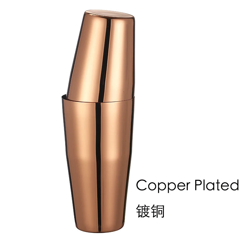 800ml Boston Cocktail Shaker Set – Stainless Steel Martini Bar Mixing Tin for Flair Cocktails