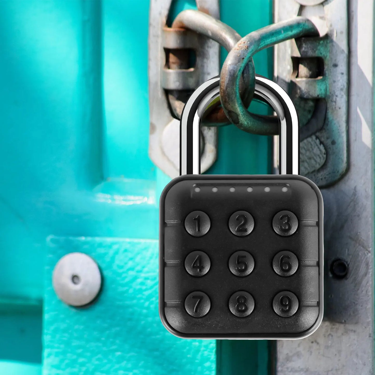 Keyless 6-Digit Combination Locker Padlock – Easy Use Code Lock for Gym, School Lockers, and Outdoor Fences